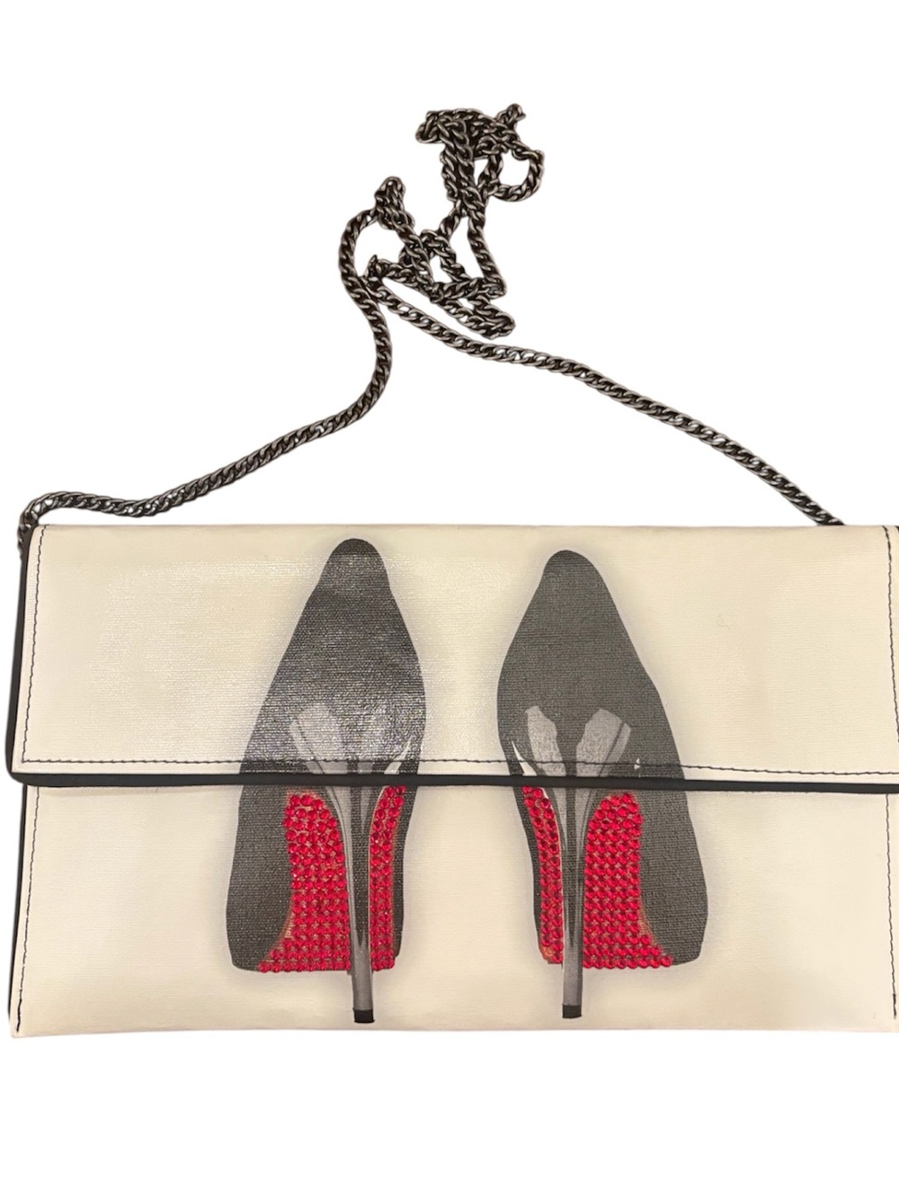 Kent Stetson Crystal Heels Clutch